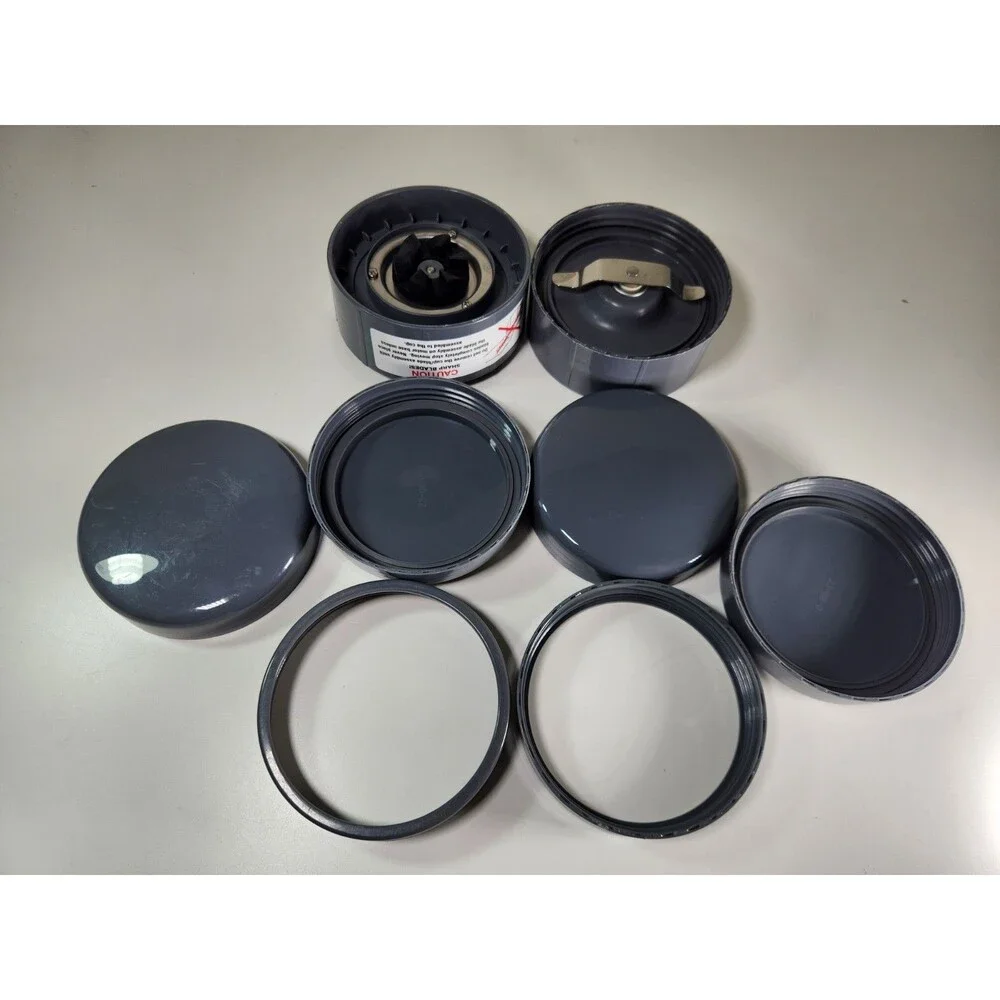 NutriBullet Blender Replacement Parts Lot - Blades, Lids & Lip Rings